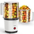 Fast Hot Air Popcorn Popper, 8-Cups Popcorn Machine for Home, Air Popper Popcorn Maker, Built-In Serving Bowl with Handles, Compact & Lightweight